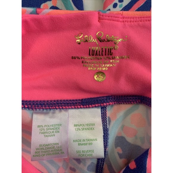 Lilly Pulitzer Jellies Be Jammin WEEKENDER LEGGINGS Pants Luxletic XS WORN ONCE - Picture 8 of 10